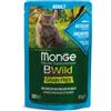 Monge BWild Grain Free Adult Cat 85 gr - Acciughe e ortaggi Cibo umido per gatti