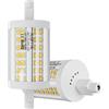 ALQFFHL R7S Lampadina LED 78mm Dimmerabile, Luci di inondazione tipo J a doppio attacco da 15W(150W alogeno T3 equivalente), 2000LM 6000K, Lampade da parete/sicurezza/pavimento, Confezione da 2(Bianco Freddo)