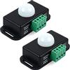 Greluma 2 Pz Interruttore sensore di movimento, controller interruttore LED sensore PIR 12V/24V per strisce LED flessibili