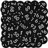 OFFCUP Portachiavi Numerati, Etichette Numerate in Plastica, Targhette Numerate in Plastica, Portachiavi con Targhette Identificative per Hotel Palestra Deposito Bagagli (1-100, Nero)