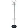 HAKU Möbel Appendiabiti acciaio inox, nero, Acciaio inox, metallo - Dim. A 182 cm x Ø 36 cm, Stile Moderno