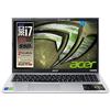 Acer Notebook SSD slim, Intel i7 di 11Gen 4 core 4.7ghz, RAM 20GB, SSDHD da 2TB, display 15.6 FullHD, NVIDIA Geforce MX450, cover in alluminio, Wi-Fi 6, hdmi, Win 11, Pronto all'Uso, Gar. Ita