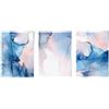Artze Wall Art Poster artistico da parete con inchiostro astratto, 30 cm di larghezza x 40 cm di altezza, blu/rosa