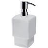 Emco 52100190 - Dispenser per Sapone Liquido, Testa a Pompa, in plastica, per Bagno degli Ospiti, Normale, Cromato