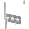 Newform X-Steel Gruppo doccia incasso con doccetta e deviatore