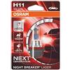 OSRAM NIGHT BREAKER LASER H11, +150% di luce in , lampada alogena per fari, 64211NL-01B, 12V, blister (1 lampada)