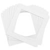 Anhow 8 Pezzi Passepartout 20x20 cm, Passepartout Bianca per Formato Immagine 14x14 cm Passe-partout Cartoncino per Foto, Dipinti, Stampe Artistiche - Bianco / 1,5 mm