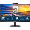 Philips Monitor PC 23.8 Full HD LED Webcam e Mic Nero - 24E1N5300HE/00