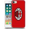 Head Case Designs Licenza Ufficiale AC Milan Colore Pieno Rosso Stemma Custodia Cover Dura per Parte Posteriore Compatibile con Apple iPhone 7/8 / SE 2020 & 2022
