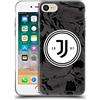 Head Case Designs Licenza Ufficiale Juventus Football Club Logo Marmoreo Monocromatico Arte Custodia Cover in Morbido Gel Compatibile con Apple iPhone 7/8 / SE 2020 & 2022