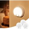 One Fire Luci LED Luce Notturna Bambini [3 Pezzi], 50Lume+38 LED Luce Notturna Bambini USB Ricaricabile, Luci Sensore Movimento 3 Modalità(AUTO/ON/OFF),Sensore Di Movimento Per a Batteria