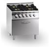 Ristosubito Cucina a gas MDLR 4 fuochi Forno a gas Modello CL7080CFGB Dim. cm L.80 P.73 H.87