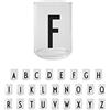 Design Letters Bicchieri Acqua Vetro con Iniziale (A-Z) | Idee Regalo Uomo & Regalo Donna | Vetro Borosilicato Progettato in Danimarca | Perfetto per Decorazioni da Tavola | Lettera Bicchieri | 350 Ml