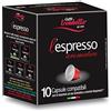 Caffe Trombetta Caffè Trombetta L'Espresso, Capsule Compatibili Nespresso, Aromatico - 8 Confezioni Da 10 Capsule (Totale 80 Capsule)
