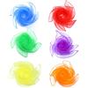 laeeyin 6 panni da giocoliere, in chiffon, per danza, in chiffon, colorati, 6 colori, 60 x 60 cm, per danza, giocoleria, sensoriale, da ballo