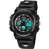 aswan watch Orologi, Orologi per bambini, Adolescenti Sport all'aria aperta Orologi digitali Orologi digitali multifunzione impermeabili con luci a LED e orologi da polso per bambini