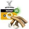 RF - Deer Set di Cervo per Cani 100% Naturale Osso di Cervo per Cani Masticativi Naturali, Giochi e Snack Bocconcino per Cane Taglia XS HARD Version 5 Pezzi 100-150 g 6-9 cm
