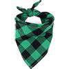 YUANstore Classico Rosso Nero Plaid Pet Dog Bandana Gatto Cucciolo Fazzoletto Pet Dog Accessori Pet Fazzoletto Sciarpa Cane Saliva Asciugamano