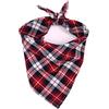 YUANstore Classico Rosso Nero Plaid Pet Dog Bandana Gatto Cucciolo Fazzoletto Pet Dog Accessori Pet Fazzoletto Sciarpa Cane Saliva Asciugamano