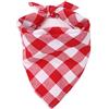 YUANstore Classico Rosso Nero Plaid Pet Dog Bandana Gatto Cucciolo Fazzoletto Pet Dog Accessori Pet Fazzoletto Sciarpa Cane Saliva Asciugamano