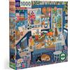eeBoo- Piece&Love: Blue Kitchen-1000 pc Puzzle Cucina Blu Gioco, Colore, PZTBUK