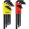 Bondhus 22199, Set di chiavi a brugola a L, confezione doppia, lunghe, 12137 0,050-3/8" e 12199 1,5-10 mm, multicolore, dimensione unica