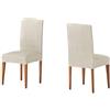 Martina Home Tunez Pack 2 unità di fodere per sedie con schienale colore Ecru