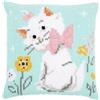 Vervaco - Kit per cuscino a punto croce, motivo: Disney: Aristocats Marie, NA, 40 x 40 cm