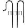FZONE Tubo di Ingresso e Uscita in Acciaio Inossidabile a Forma di Giglio, Funziona con Tubi Filtranti da 16/22mm, Ideale per Acquari di Piante, con Fissatore in Tubo di Acrilico.