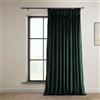 HPD Half Price Drapes HPD Drapes Heritage Tende in velluto felpato, lunghe 274,3 cm, oscuranti, per camera da letto e soggiorno, 254 x 274,3 cm (larghezza x lunghezza), 1 pannello, verde bosco