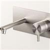 Ritmonio Miscelatore Lavabo a Parete Diametro35 INOX - Bocca d'erogazione: Lunghezza 150 mm