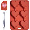 SILIVO Stampo in silicone a forma di cuore, diametro 26 cm, antiaderente a  forma di cuore, in silicone, per torte di cuore, budino : : Casa e  cucina