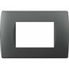 TEM PLACCA 3 MODULI ANTRACITE SERIE SOFT TEM OS30-TEMOS30AT-U