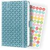 SIGEL J4112 Jolie Agenda settimanale 2024, copertina rigida, 9,5 x 15 cm, 174 pagine, azzurro