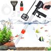 AKOFIC Pulizia Acquario Ghiaia, 5 in 1 Kit di Pulizia per Cambio d'Acqua Filtro con Pulsante di Pressione dell'Aria, Multifunzione Sifone Aspirapolvere Pulitore per Ghiaia per Cambia l'acqua, Succhia Sporco
