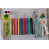 Mestraft 50 Pezzi Set Uncinetto Ergonomico Kit, 9 Misure (2mm-6mm) Uncinetti Ergonomici con Impugnatura Morbida, Punta in Alluminio, Kit Amigurumi Colorato Ago Artigianale, Attrezzi, Accessori