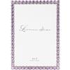 Lawrence Frames Cornice in metallo argento 5x7, colore lilla brillante