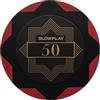 SLOWPLAY Nash Fiches da poker in argilla | 50 Pezzi di Fiches da Poker Texas Holdem, 14g Fiches da poker [con valore] | Squisita fattura e design (50)