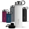 720°DGREE Borraccia Termica "noLimit" 410ml, 530ml, 710ml, 950ml, 1200ml - Senza-BPA, Acciaio Inox, Doppia parete, Prova Perdite anche per Acido Carbonico - Borraccia Termos +Tappo Sportivo 0