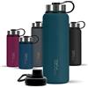 720°DGREE Borraccia Termica "noLimit" 410ml, 530ml, 710ml, 950ml, 1200ml - Senza-BPA, Acciaio Inox, Doppia parete, Prova Perdite anche per Acido Carbonico - Borraccia Termos +Tappo Sportivo 0