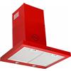 GURARI 461 Red 60, cofano aspirante 60 cm, rosso, alta aspirazione 1000m³/h, 3 livelli, cappuccio di scarico, cofano di ritiro