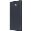 Collins Debden Essential Agenda settimanale tascabile 2024-2024, copertina morbida al tatto, calendario tascabile piccolo 2024 (blu)