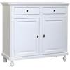 Mar.c.a. Design - Credenza Soggiorno in Legno di Pioppo, Stile Classico Arte Povera Elegante e Funzionale, Mobile Made in Italy