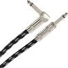 Plugger Câble Tweed Jack mâle mono/mâle Coudé 10 m Noir