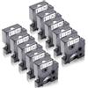 XemaX 10x XemaX Compatibile Nastri Etichette per D1 45013 A45013 S0720530 12mm Nero su Bianco Cassetta per Etichettatrice Label Manager 160 280 210D 360D 420P 220P 120P Label Point 100 150 200 300