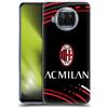 Head Case Designs Licenza Ufficiale AC Milan Curvato Modelli Cresta Custodia Cover in Morbido Gel Compatibile con Xiaomi Mi 10T Lite 5G