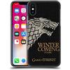 Head Case Designs Licenza Ufficiale HBO Game of Thrones Stark Motto della Casata Custodia Cover Dura per Parte Posteriore Compatibile con Apple iPhone X/iPhone XS