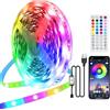 PSTAR Striscia LED 10M, RGB, USB, Bluetooth, Controllo APP, Adatta per Camera da Letto, Cucina, Decorazioni, Bar, Feste