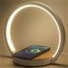 VOSFEEL Lampada da Comodino a 3 intensità con Caricabatterie Wireless Controllo Touch Lampada da Tavolo Lampada da Scrivania