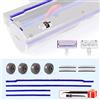 WYWY.Wide Rulli ruota + assi + strisce di peluche di ricambio per Dyson V6 V7 V8 V10 V11 DC62 Direct Drive Cleaner Head Soleplate Wheels